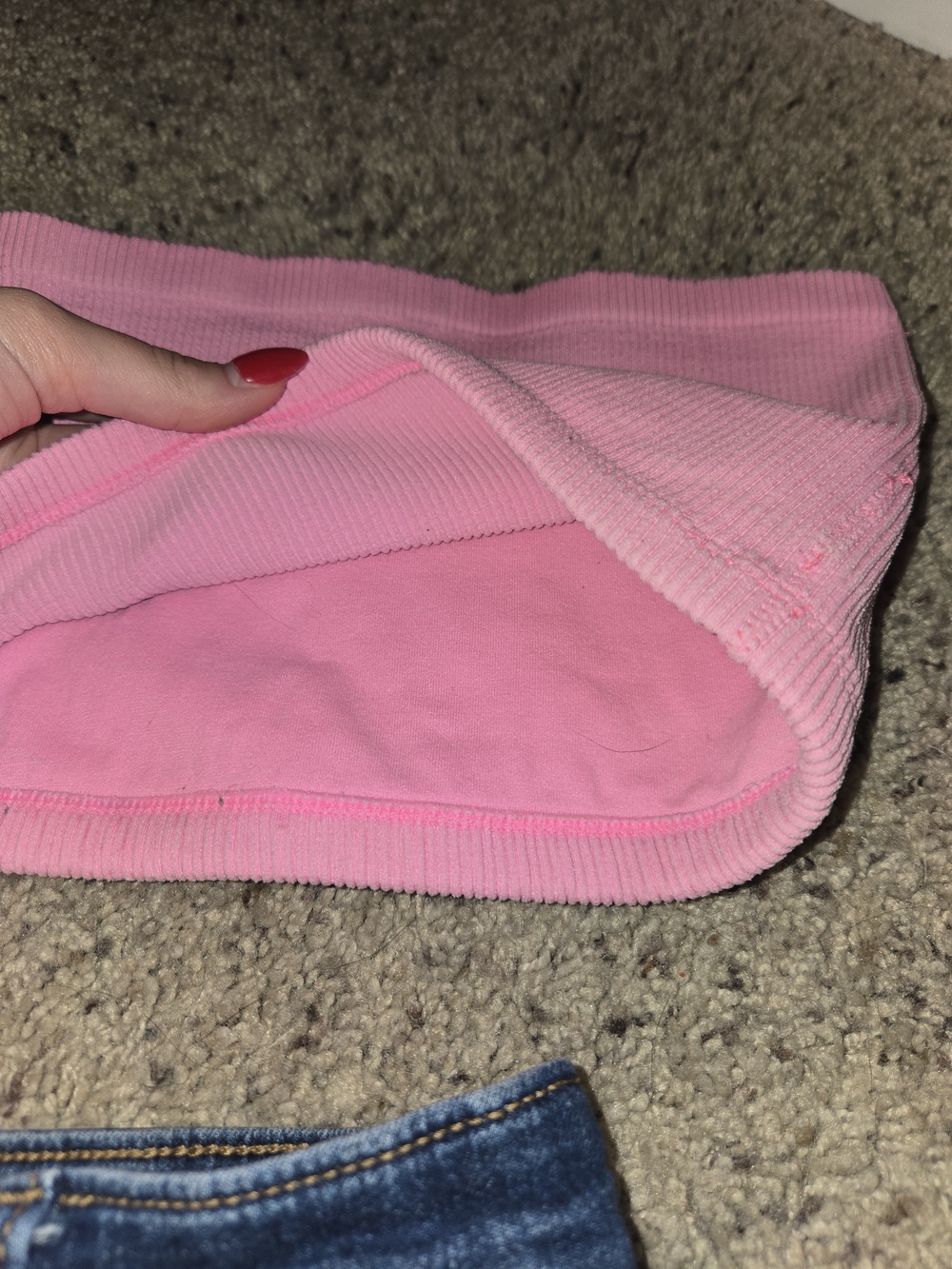 Pink Ribbed Tube Top - Picture 5 of 7